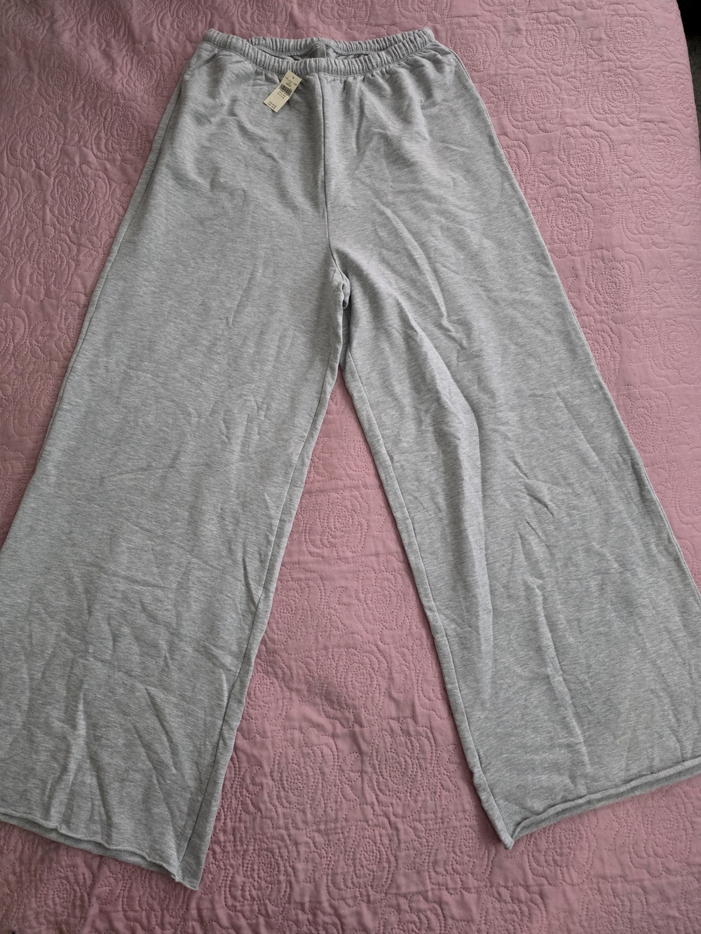 Offline by Aerie Gray Long Track Joggers with Drawstring - Picture 2 of 3